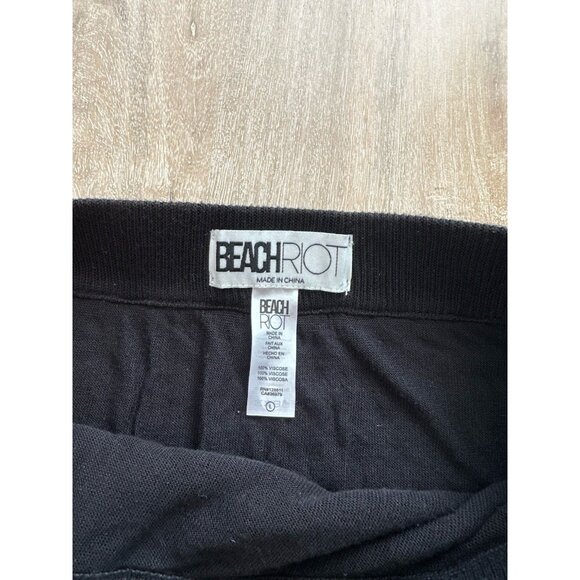 Beach Riot Crochet Knit Polly Mermaid Maxi Skirt Black Size Large - Picture 4 of 7